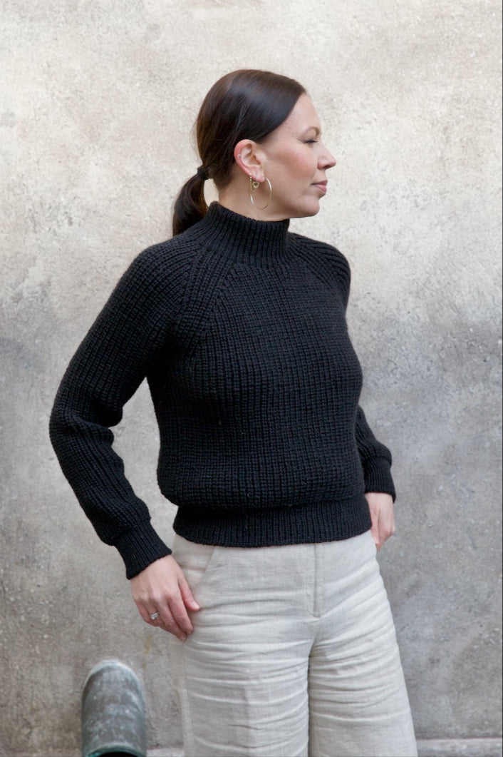 Slim Fit Rib Knit Sweater