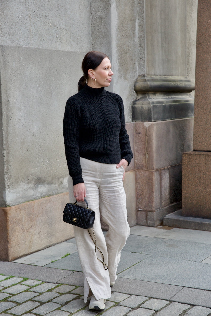 Slim Fit Rib Knit Sweater